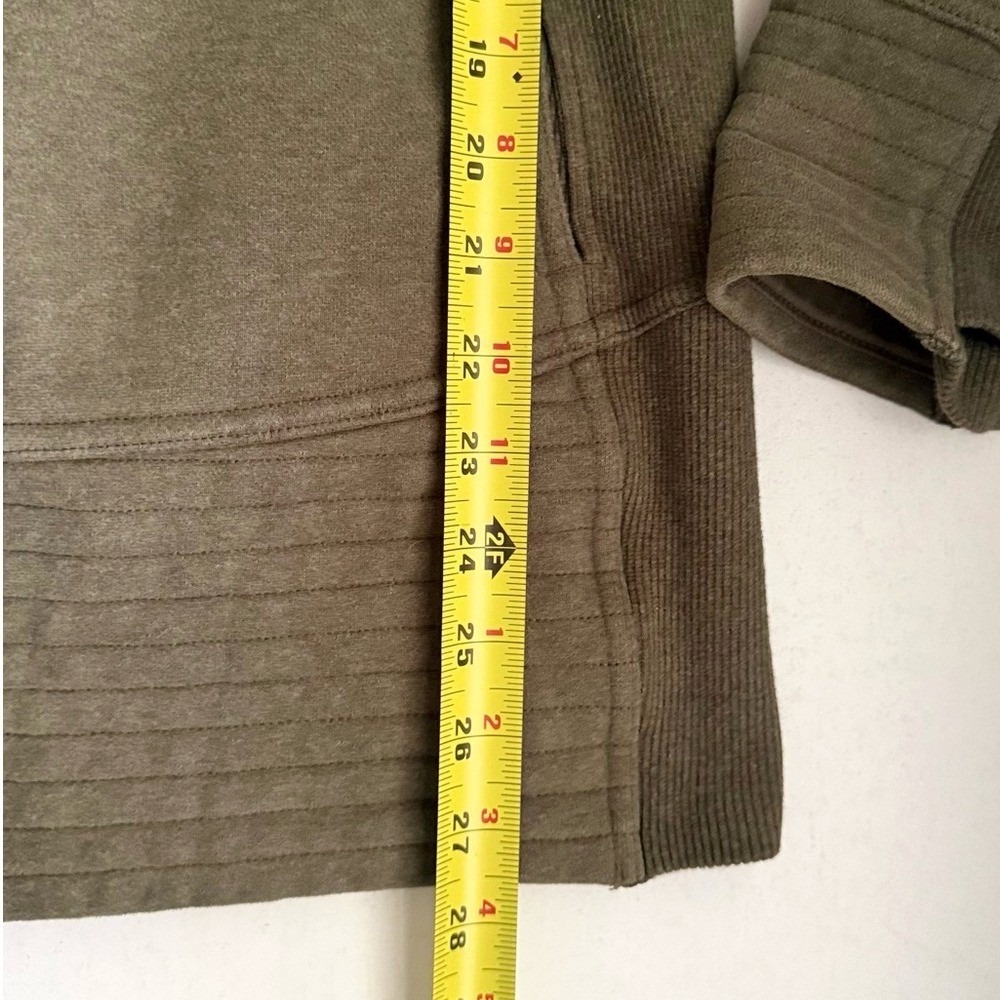 Lululemon Radiant Jacket II Heathered Fatigue Green Zip-Front Women's Jacket 10 - Picture 14 of 15